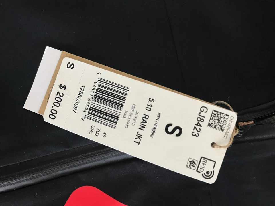 New Five Ten All Mountain RAIN.RDY Jacket Mens Size SM M L XL 2XL Black GJ8423 - Image 3 of 4