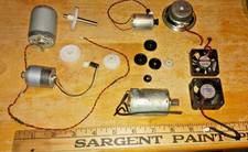 Lot of 4 assorted, small electric motors, 1 s...