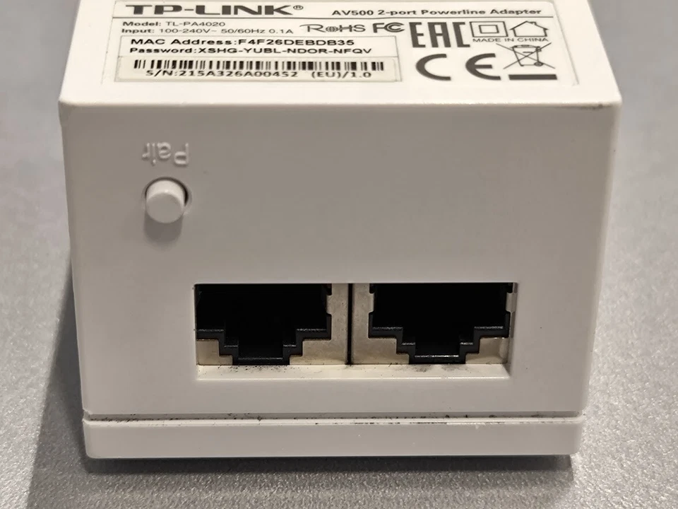 TP-Link TL-PA4020 AV500 Powerline Adapter - Gebraucht, Nein Verpackung - Bild 3 von 4