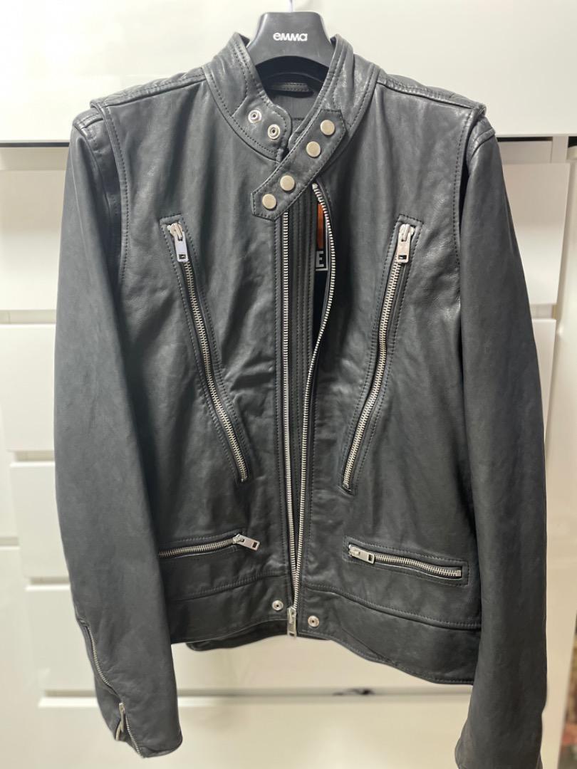 Diesel Men L Leather Rider Jacket Silence And Noise Classic Diesel Men L Leather Rider Jacket Silence And Noise Classic