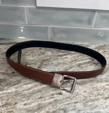 Men's Reversible Belt Size L Cut To Length Currently 48.5 Inches Made Guatemala
