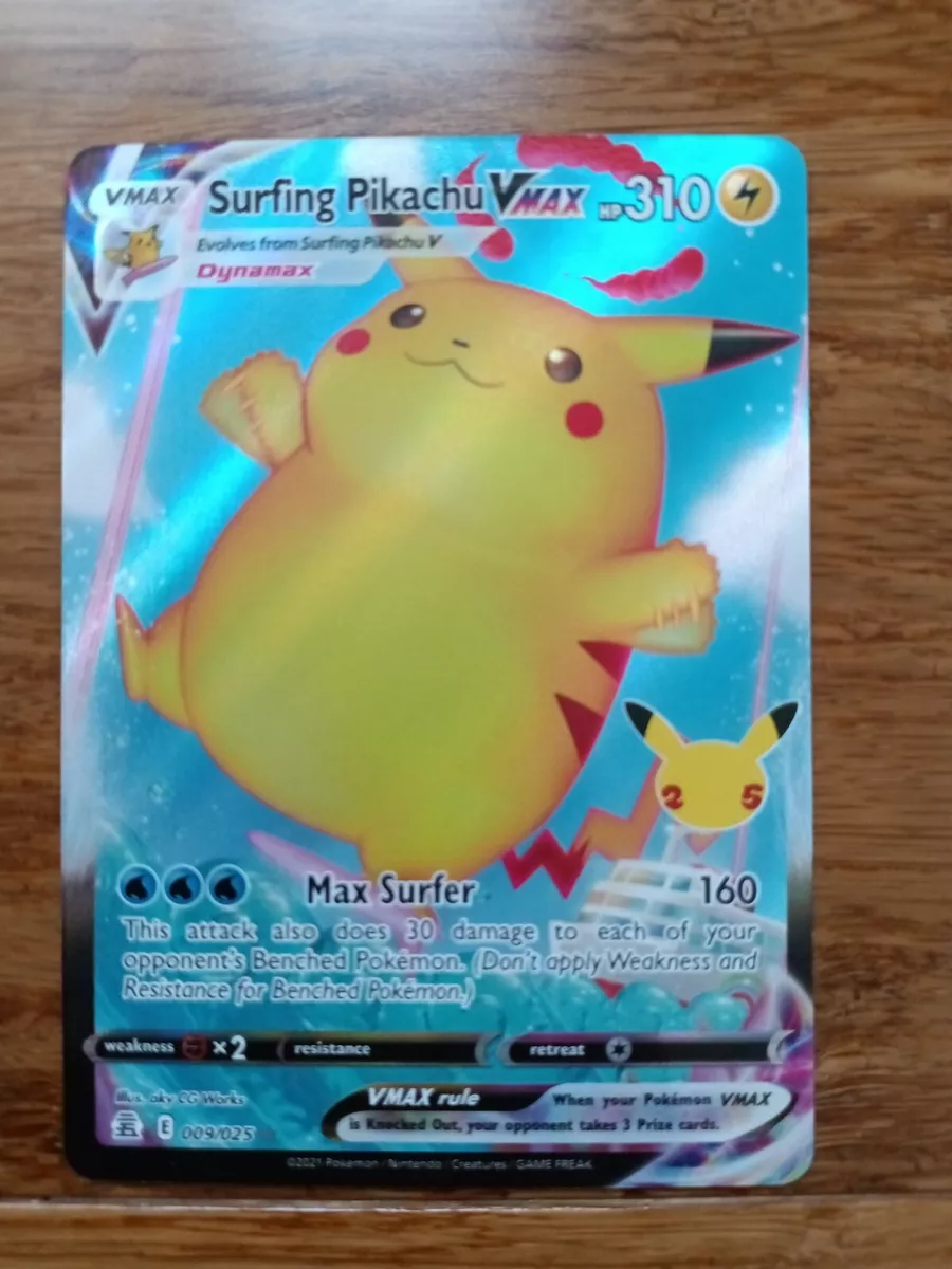  Surfing Pikachu VMAX - 009/025 - Ultra Rare : Toys & Games