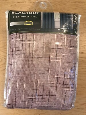 Eclipse curtain  blackout one grommet panel 50X84 thermaweave New! blush
