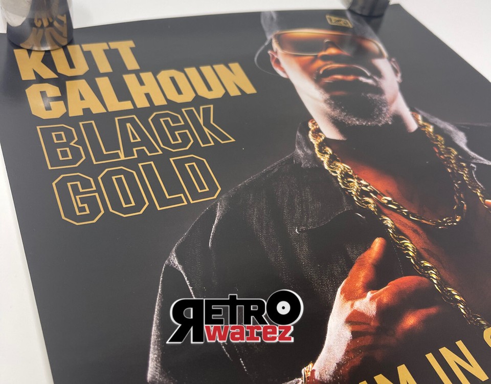 Kutt Calhoun Black Gold Poster 11x17” Tech N9ne brotha lynch hung hip
