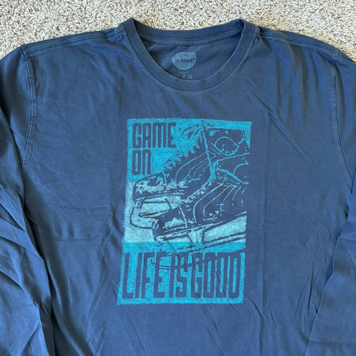 Life is good hockey t shirt 2025