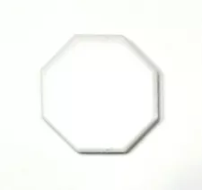 2" White Matte Retro Octagon  Porcelain Tile Repair Kit Arts Crafts 5 PIECES