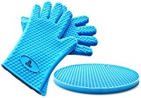 Kuji Kitchen Silicone Cooking Gloves - Heat Resistant Oven Mitt For Grilling ... on sale Kuji Kitchen Silicone Cooking Gloves - Heat Resistant Oven Mitt For Grilling ... on sale