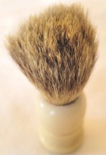 SHAVING BRUSH 100 NATURAL SOFT BADGER Williams Buffalo Brand Vintage Brush