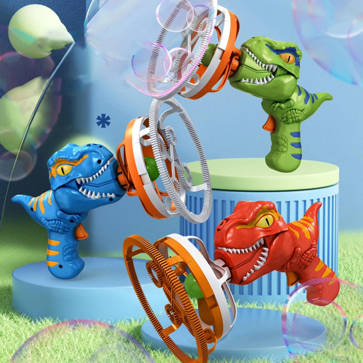 Electric Children s Fan Dinosaur Bubble Machine For Kids Bubble