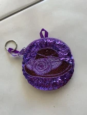 Red Hat Society Ladies Beaded Coin Purse