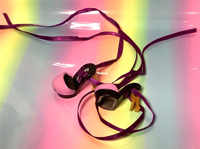   RAINBOW HIGH Doll EMI VANDA SHOES Purple Ribbon Heels Accessories LOTS LISTED