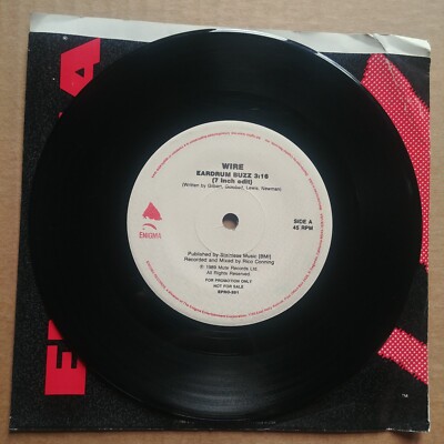WIRE Eardrum Buzz DJ PROMO 45 7'' NEW WAVE PUNK ROCK Record Vinyl Records