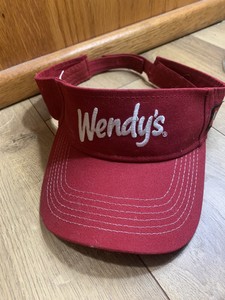 Wendys Visor Red | eBay