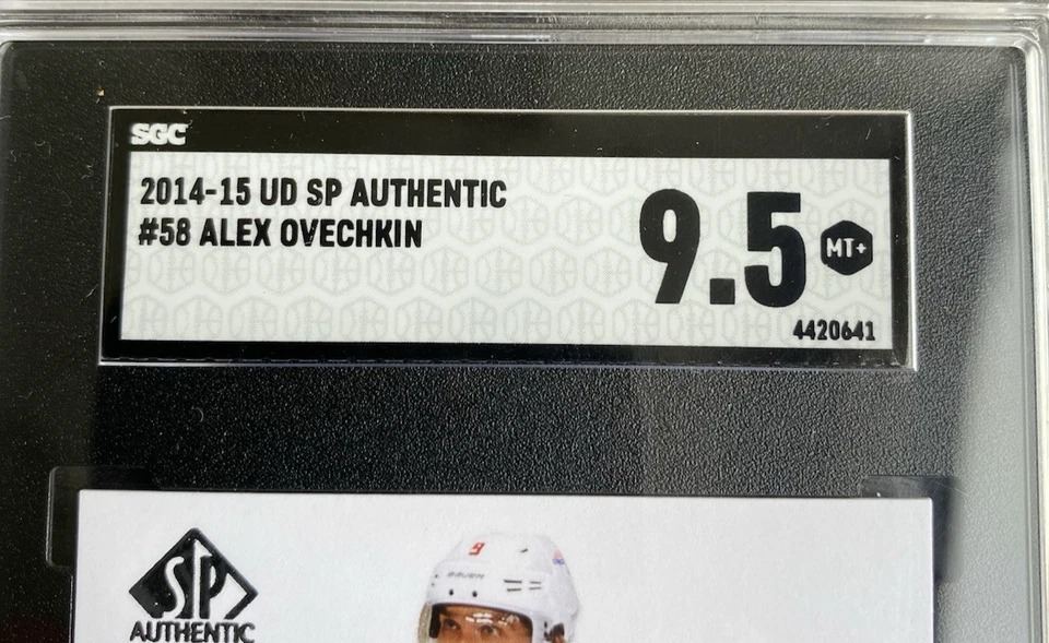 2014-15 ALEX OVECHKIN - Upper Deck SP Authentic - #58 - Graded SGC 9.5 - Image 3 of 3