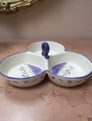 Three Section Condiment dish