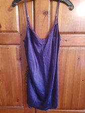 Victoria Secret Satiny Baby Doll Lingerie Sleep Size Medium Lace Pre-owned EUC