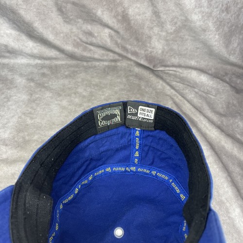 New Era Cooperstown Blue Seattle Mariners MLB Striped Fitted Pillbox Hat Rare - Picture 7 of 8