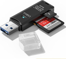 USB 3.0 SD Card Reader for PC Micro SD Card to USB Adapter for Camera Memory C