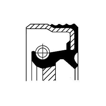 12013988B CORTECO Shaft Seal, differential for VOLVO