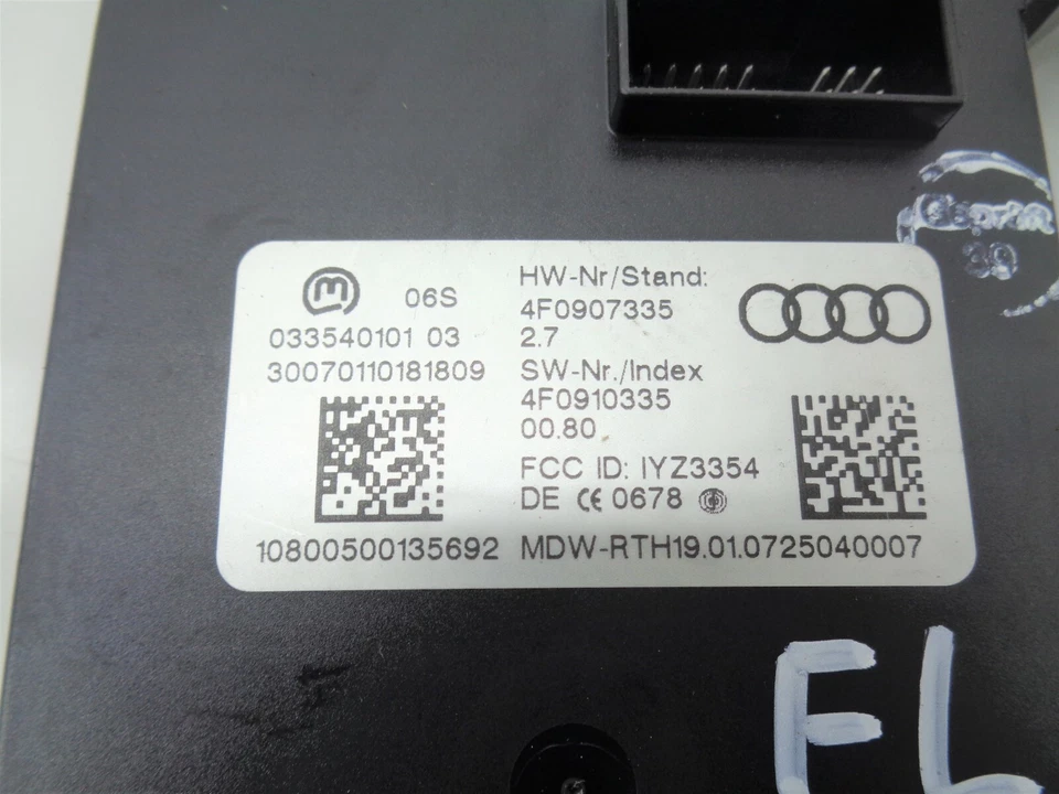 Módulo de control de entrada sin llave Audi A6 Quattro 2007-2008 4F0907335 OEM AK2012162 Foto 2 de 4