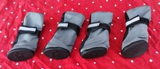Top Paw Dog Boots Small Gray  Black Water-Resistant Fabric Adjustable Strap