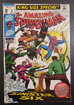 Amazing Spider-man, Annual #6 (Reprint) FN/VF Spidey fights The