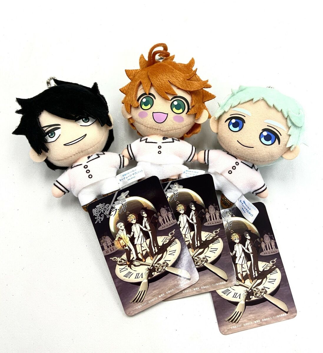 The Promised Neverland Anime Mini Mascot Cute Toy Plush Keychain Rei Ray  SG7881