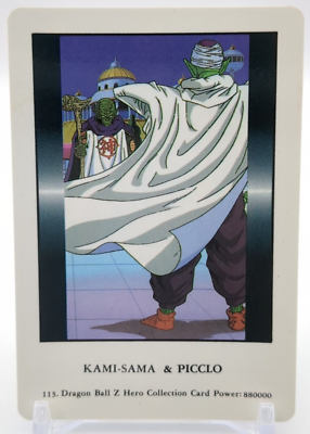 Kami-Sama & Picclo #113 Dragon Ball Z Hero Collection Card Amada 