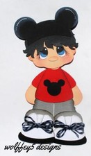 ELITE4U boy DISNEY premade paper piecing scrapbook diecut piece album page 3D