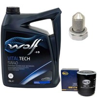 MotoröL Set 5W40 5 Liter + ÖLfilter + Schraube FüR Audi A4 A6 Skoda Vw Passat