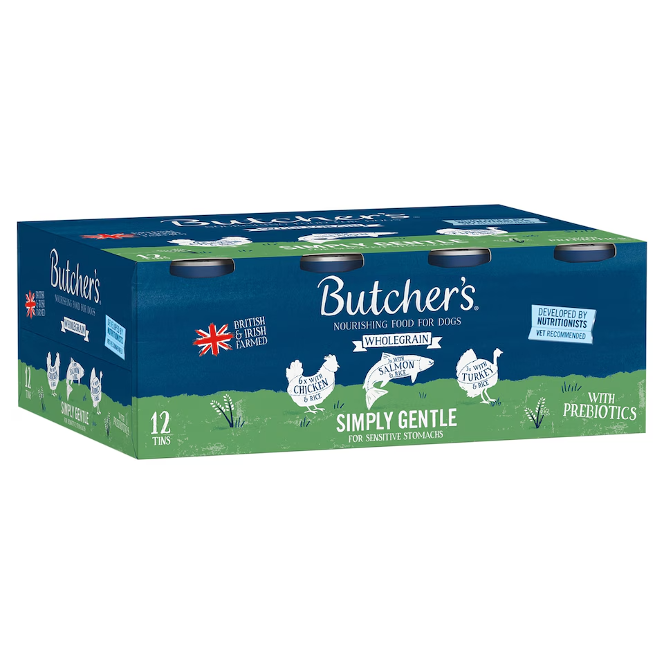 Butcher's Wholegrain Simply Gentle Dog Food Tins 12 x 390g