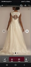 NWT Davids bridal wedding dress size 16 Unaltered