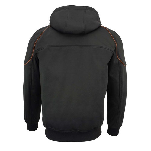 Milwaukee Leather 1764 Men's Black Soft Shell Armored Motorcycle Riding Jacket - Picture 6 of 9