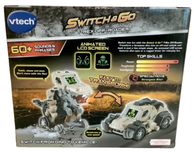NEW VTech 80-197260 Switch and Go Transforming T-Rex Off-Roader