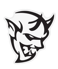 New Dodge Demon Decal Sticker Black And White Vinyl Decal Sticker