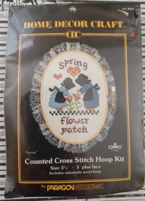 Paragon Needle Craft Cross Stitch Kit Spring Flower Patch - Image 1 of 2