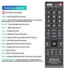 Replace Universal Remote Control Fit For Toshiba TV CT-90275 CT-90326 CT-90302