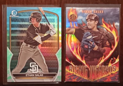 2024 Bowman Chrome Ethan Salas Rising Infernos & 2023 Prospect San Diego Padres