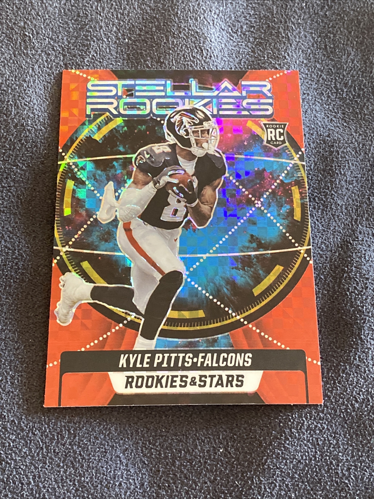 2021 Rookies & Stars Stellar Rookies Red Plaid PRIZM Kyle Pitts #SR-10 Falcons