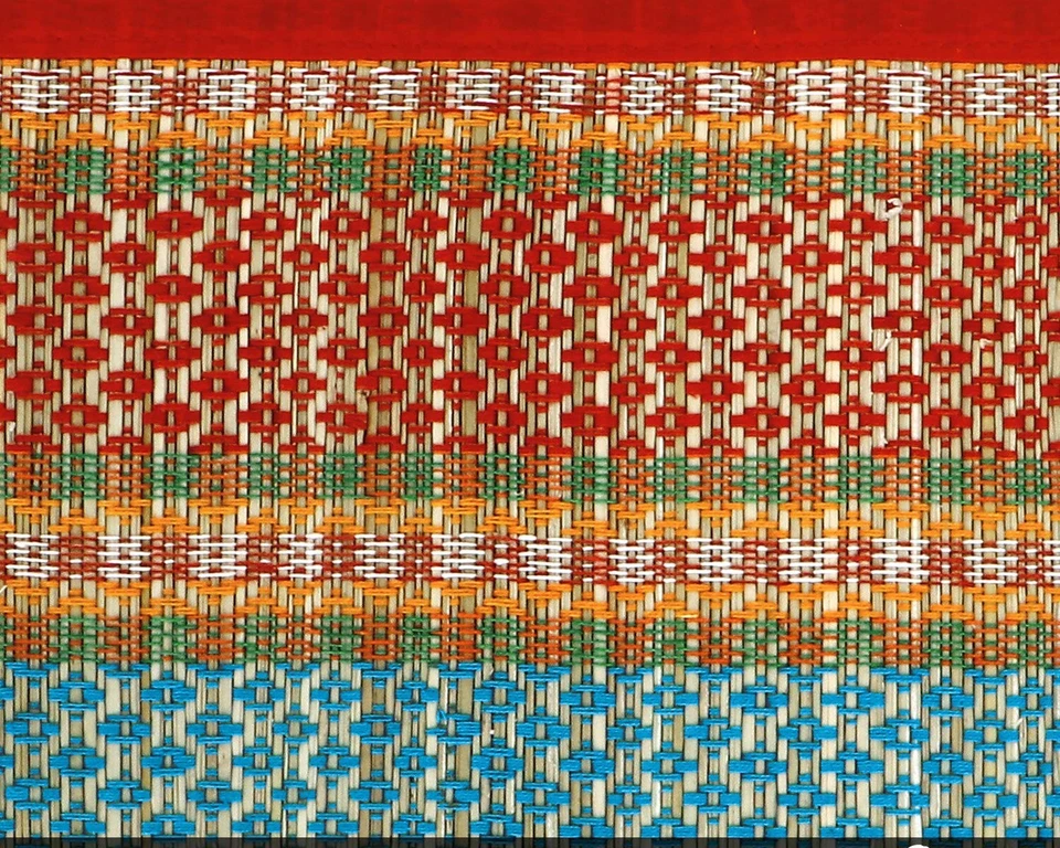 River Grass Heat Resistant Dinner Placemats for Dining Table, Red, 12x18 Inches - Image 2 of 4