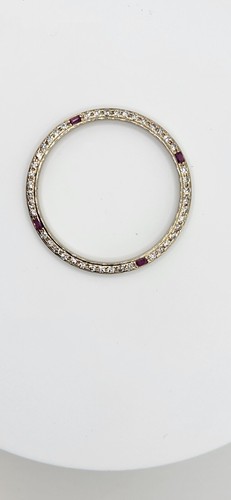 1CT Natural Diamond & Ruby 14K Gold Bezel Rolex Datejust President 36MM - Picture 2 of 9