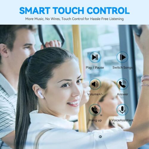 Wireless Earbuds,Bluetooth 5.3 Headphones Auto Pairing for iPhone/iOS/Android - Picture 3 of 7