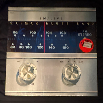 Climax Blues Band FM/LIVE Vintage FM Stereo Radio Tuner Receiver Faceplate Dial