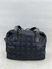 Chanel Black Check Cc Jacquard Cambon Satchel Bag