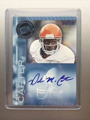 2011 Press Pass Autographs Blue /50 Delone Carter #PPSDC