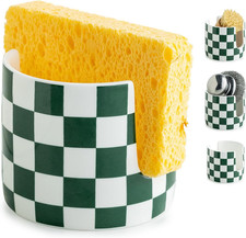 Ceramic Kitchen Sponge Holder, Dish Sponge Holder Suitable for Scrubby Farmhouse