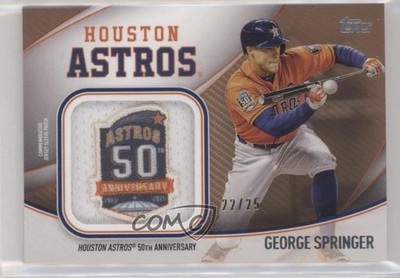 2020 Topps Gold 22/25 George Springer #JSES-GS Jumbo Patch ib6