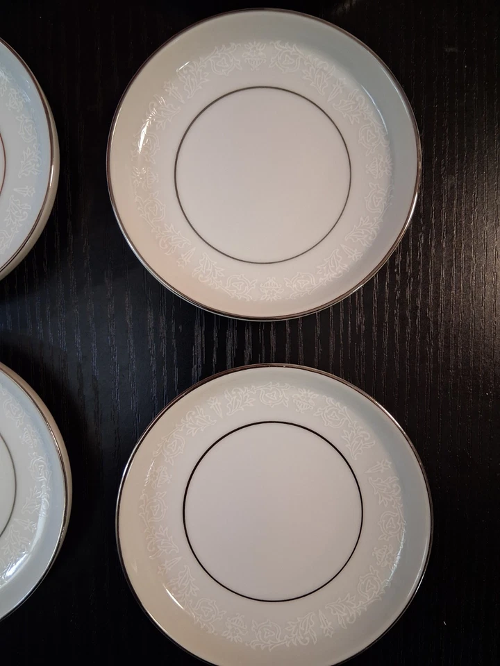 (Set of 8) CROWN VICTORIA LOVELACE Fine China BUTTER PATS Made In Japan - Image 4 of 4