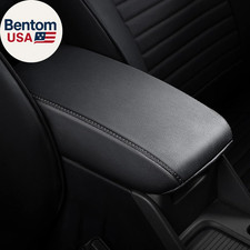 Leather Center Console Armrest Cover for 2020-2023 Corolla Toyota Black