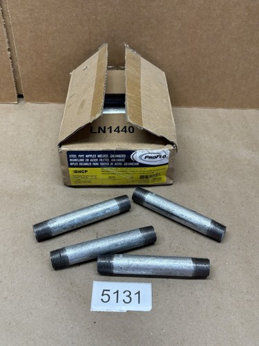 ProFlo Galvanized Steel Pipe Nipples SCH 40 Welded 3/8"x 4" IGNCP Lot of 25